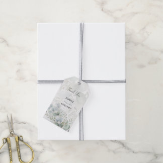 Moderne Eukalyptus-Hochzeits-Dankeschön-Etikette h Geschenkanhänger