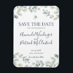 Moderne Eukalyptus Wedding Save the Date Magnete<br><div class="desc">Moderne Eukalyptus Wedding Save the Date Magnete</div>