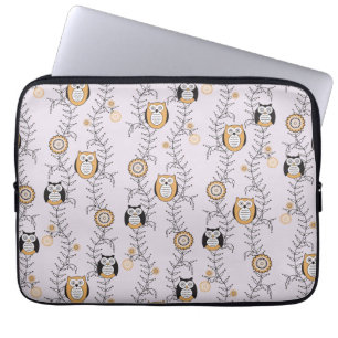 Moderne Eulen-Laptop-Hülse Laptopschutzhülle