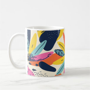 Moderne exotische Dschungel-Pflanze illustrieren Kaffeetasse
