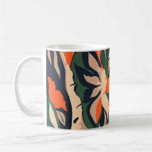 Moderne exotische Dschungel-Pflanze illustrieren M Kaffeetasse