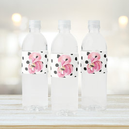 Moderne exotische rosa Aquarellfarben Flamingo & D