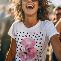 Moderne exotische rosa Aquarellfarben Flamingo & D