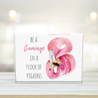 Moderne exotische rosa Wasserfarbe Flamingo mit Zi