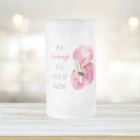 Moderne exotische rosa Wasserfarbe Flamingo mit Zi