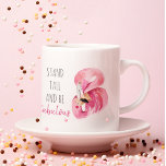 Moderne exotische Stand groß und sein fabelhaft Fl Zweifarbige Tasse<br><div class="desc">Moderne exotische Stand groß und sein fabelhaft Flamingo</div>