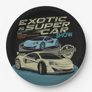 Moderne exotische Supercars   Hyperautos Pappteller