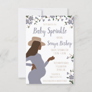 Moderne Expectant Mutter Blumenbaby-Dusche Invita Einladung