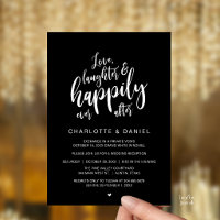 Moderne Faire-Part de Mariage Rustique Happily Eve