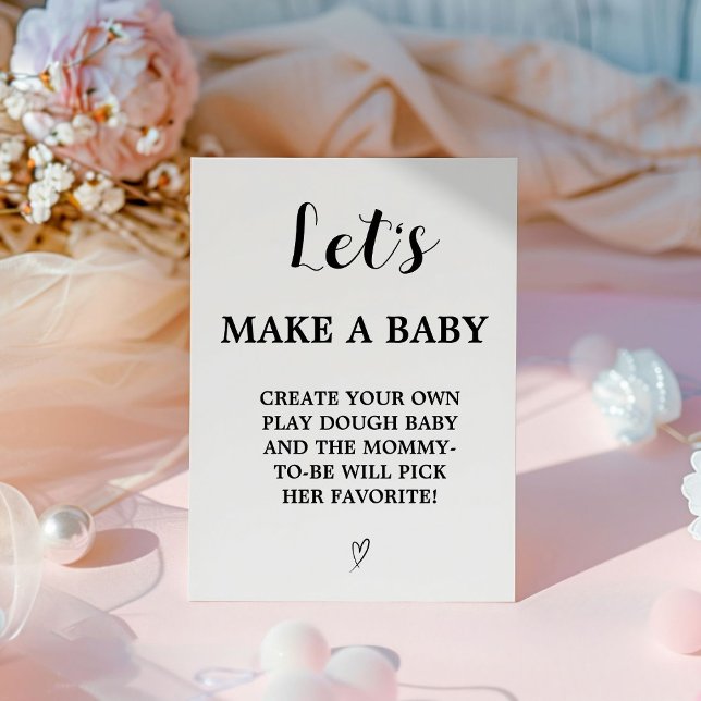 Moderne faisons un Baby shower bébé signe de jeu (Créateur téléchargé)