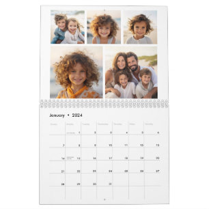 Moderne Familie 60 Foto - 5 pro Monat - Benutzerde Kalender