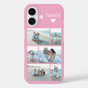 Moderne Familie 6 Foto Rosa iPhone 16 Hülle
