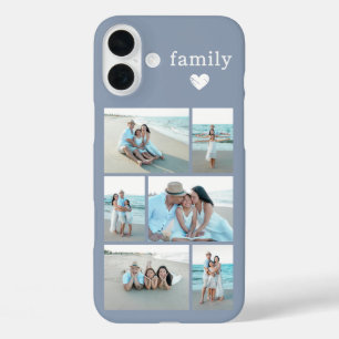 Moderne Familie 6 Foto Staubblau iPhone 16 Plus Hülle