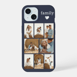 Moderne Familie 8 Foto Grau iPhone 15 Hülle