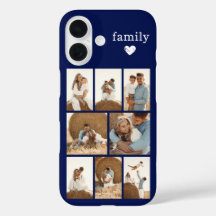 Moderne Familie 8 Foto Navy Blau