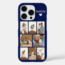 Moderne Familie 8 Foto Navy Blau