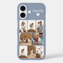 Moderne Familie 8 Foto Staubblau