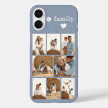 Moderne Familie 8 Foto Staubblau
