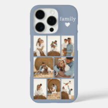Moderne Familie 8 Foto Staubblau