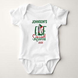 Moderne Familie Matching Elf Squad Weihnachten Baby Strampler
