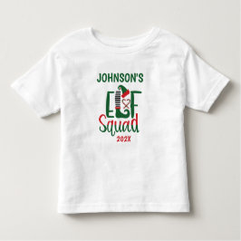 Moderne Familie Matching Elf Squad Weihnachten Kleinkind T-shirt