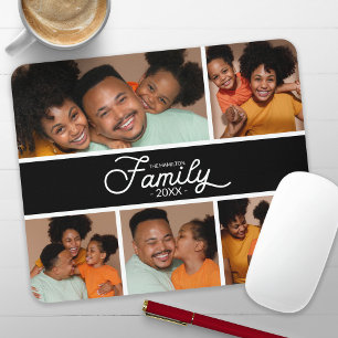 Moderne Familien-Foto-Collage Mousepad