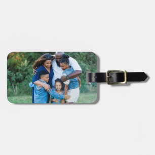 Moderne Familienfoto-Erinnerung Gepäckanhänger