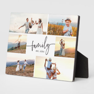 Moderne Familienfoto Fotoplatte