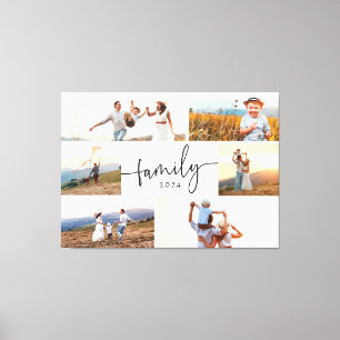 Moderne Familienfoto Leinwanddruck
