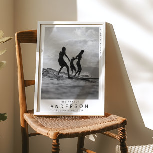 Moderne Familienfoto-Minimalistische Typografie Fotodruck