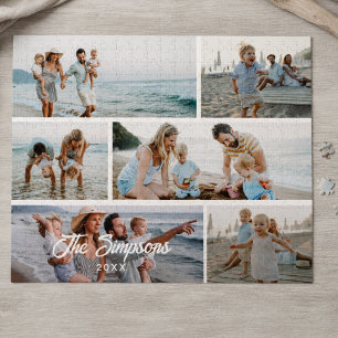 Moderne Familienfotogalerie Collage Personalisiert
