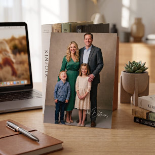 Moderne Familienporträt-Postkarte nach Maß Postkarte