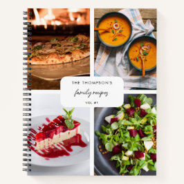 Moderne Familienrezepte 4 Foto Collage Rezept Notizbuch