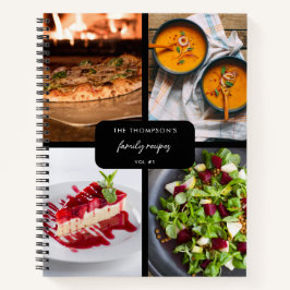 Moderne Familienrezepte 4 Foto Collage Rezept Schw Notizbuch