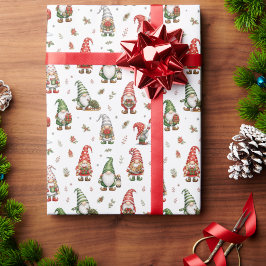 Moderne fantastische Gnome für das Geschenkpapier 