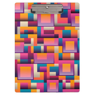 Moderne Farbblöcke Klemmbrett