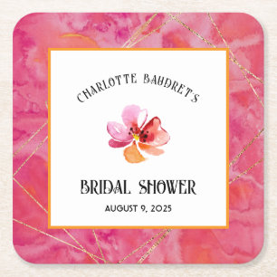 Moderne Farbe Rechteckiger Pappuntersetzer