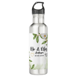 Moderne Farbe Weiß und Grün Edelstahlflasche