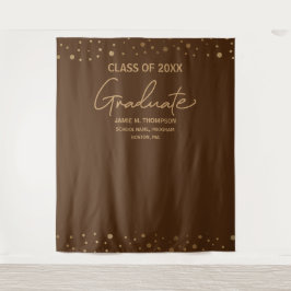 Moderne Farben der braunen Goldschule Wandteppich