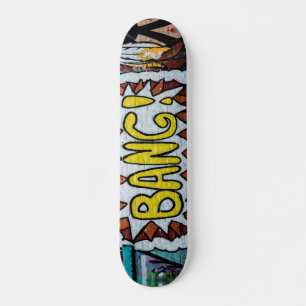 Moderne Farben der Stadtstraße Kunst, Dichtung un Skateboard