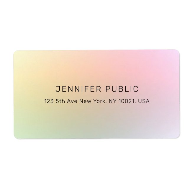 Moderne Farben Elegant Beruflich Einfache Trendy (Vorne)