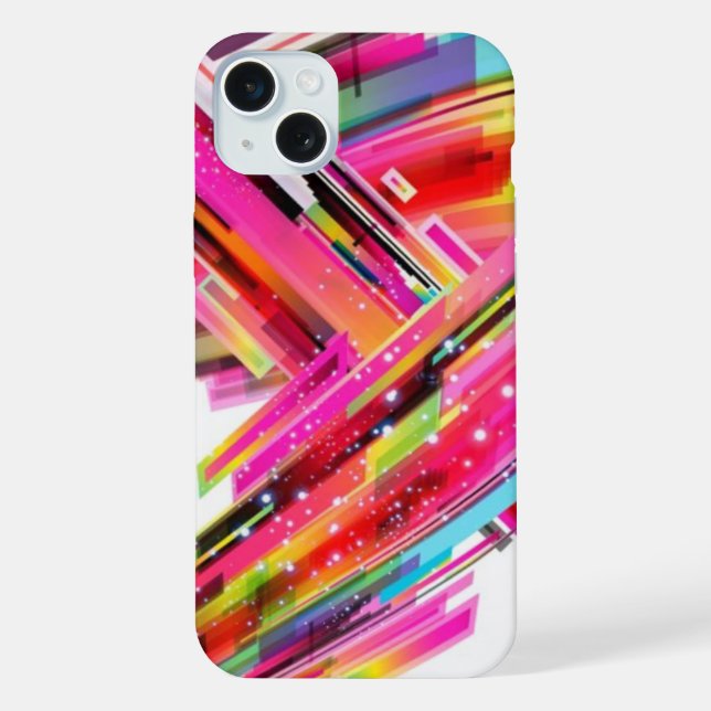 Moderne Farben iPhone 15 Plus Hülle (Rückseite)