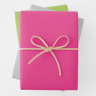 Moderne Farben - Set 12 Papierfolien Geschenkpapier Set