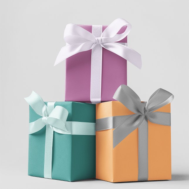 Moderne Farben - Set 1 Verpackungspapierblätter Geschenkpapier Set (Von Creator hochgeladen)