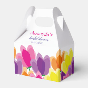 Moderne Farben und Blumen Geschenkschachtel