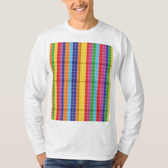 Moderne farbenfrohe abstrakte Muster Kapuzenpullov T-Shirt (Vorderseite)