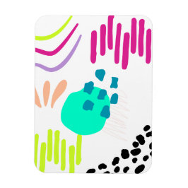 Moderne, farbenfrohe Abstrakte Muster. Magnet