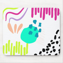 Moderne, farbenfrohe Abstrakte Muster. Mousepad