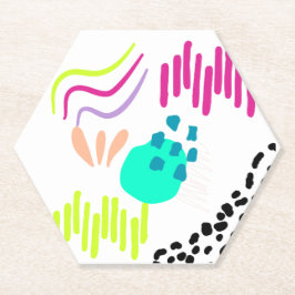 Moderne, farbenfrohe Abstrakte Muster. Untersetzer