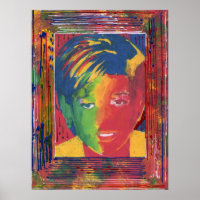 Moderne farbenfrohe Aquarellkur Princess Diana Col
